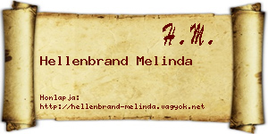 Hellenbrand Melinda névjegykártya